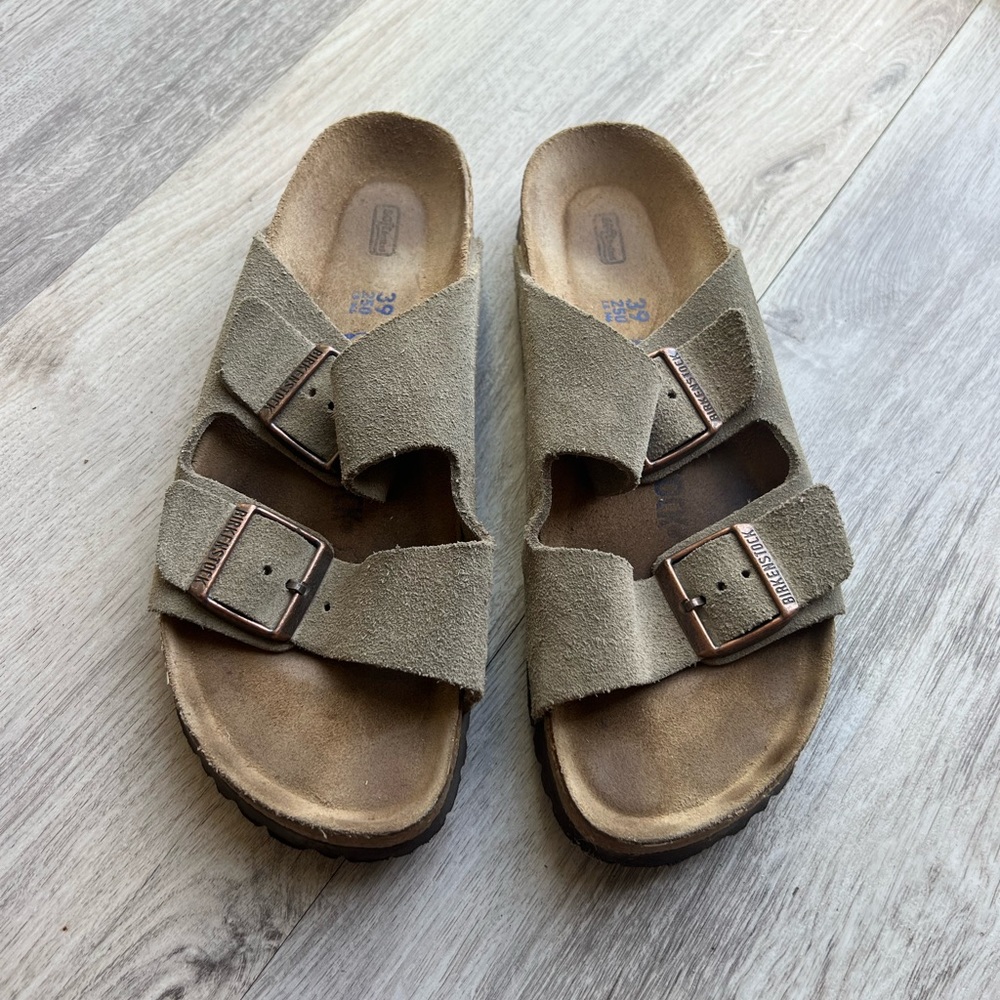 Birkenstock Suede Strap Sandals